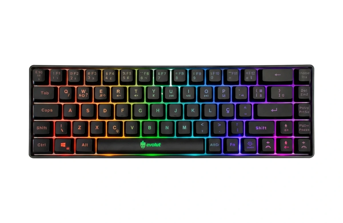 Teclado Gamer 60% Membrana RGB